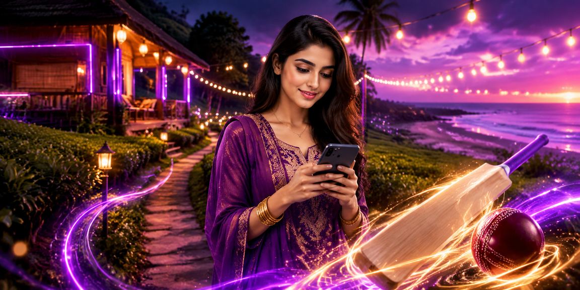 কক্সবাজার সমুদ্রসৈকত ও চা বাগানের পটভূমিতে ক্রিকেট বেটিং গেমসের দৃশ্য