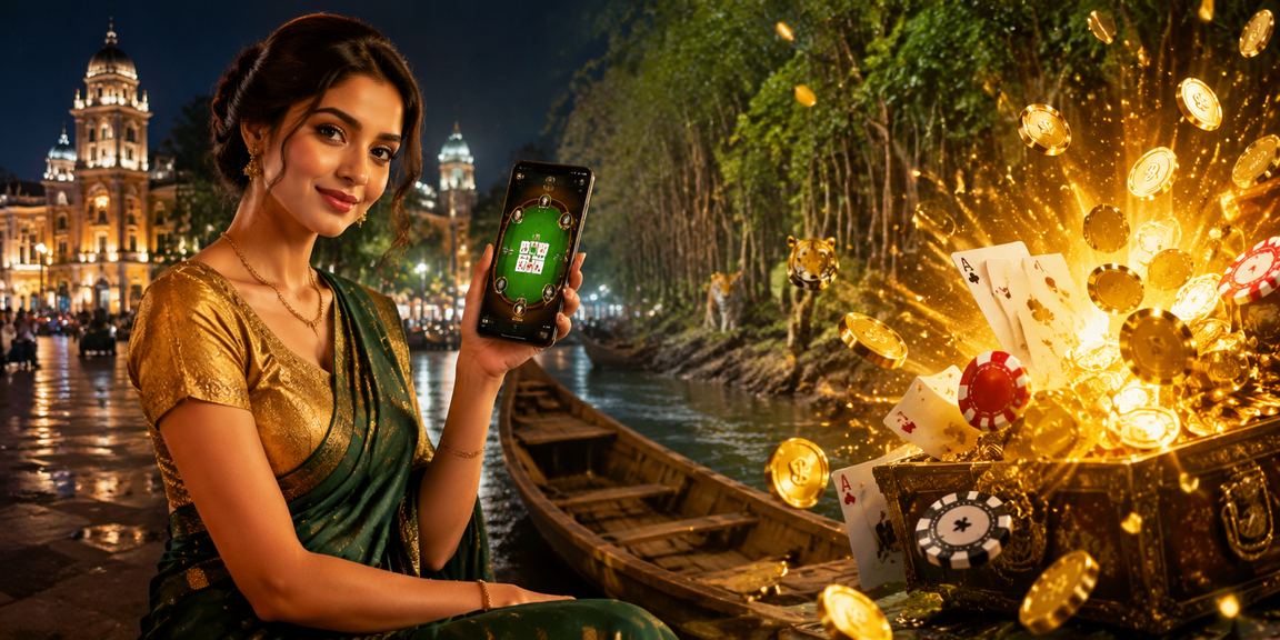 সুন্দরবনের পটভূমিতে পোকার গেম ও বেটিং টিপস দেখছেন বাংলাদেশের মডেল